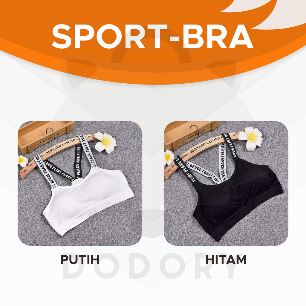 DODORY Sport Bra Bra Wanita Tanpa Kawat Pakaian Dalam Wanita Bra Yoga Bra Olahraga High Quality