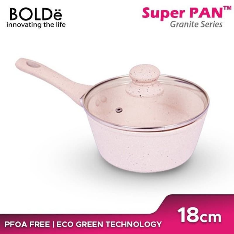 Bolde Sauce Pan 18cm Beige + Tutup Kaca