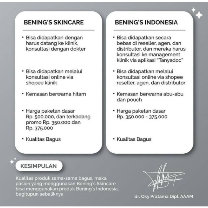 BENING'S SKINCARE PAKET EXCLUSIVE PAKETAN FLEK DAN GLOWING