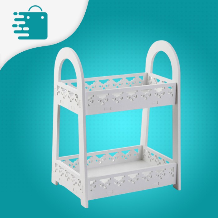 Rak Kosmetik Kayu Minimalis Rak Kayu Serbaguna 2 Susun Rak Susun Serbaguna Murah Rak Make Up Mini Ra