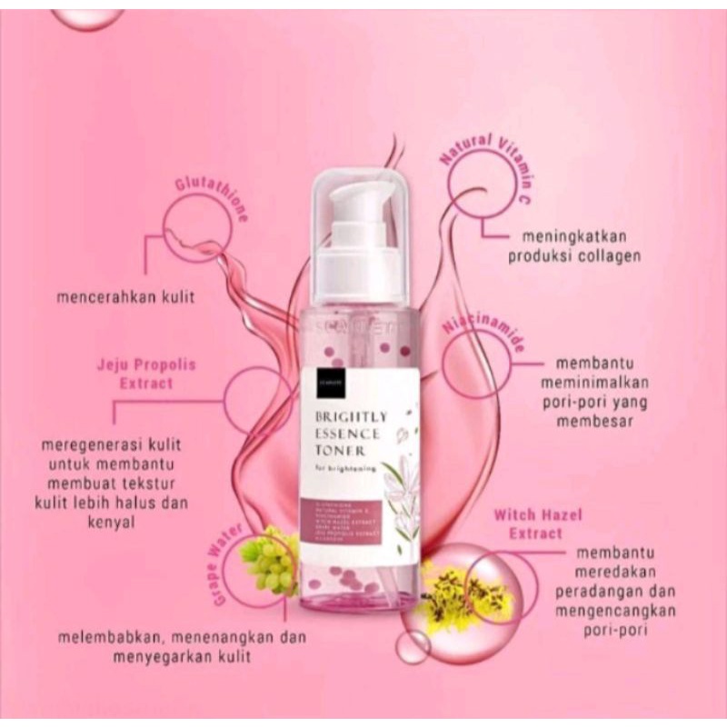 SCARLETT WHITENING BRIGHTLY & ACNE ASSENCE TONER | SCARLETT TONER