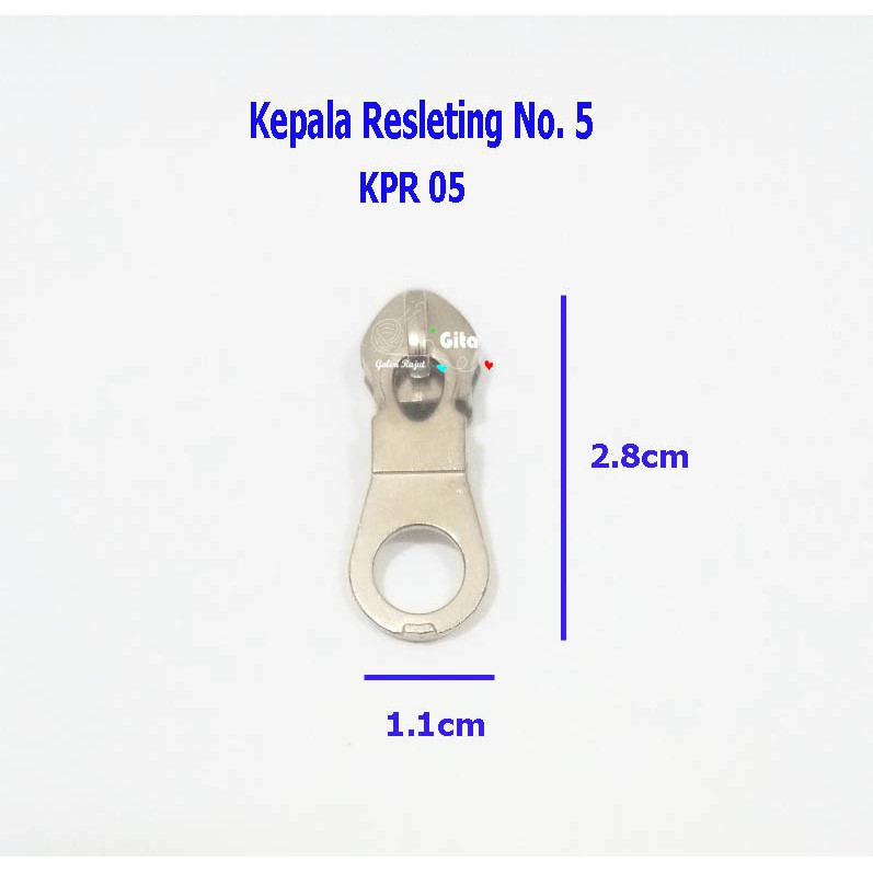 Kepala Resleting / Kepala Resleting No. 5