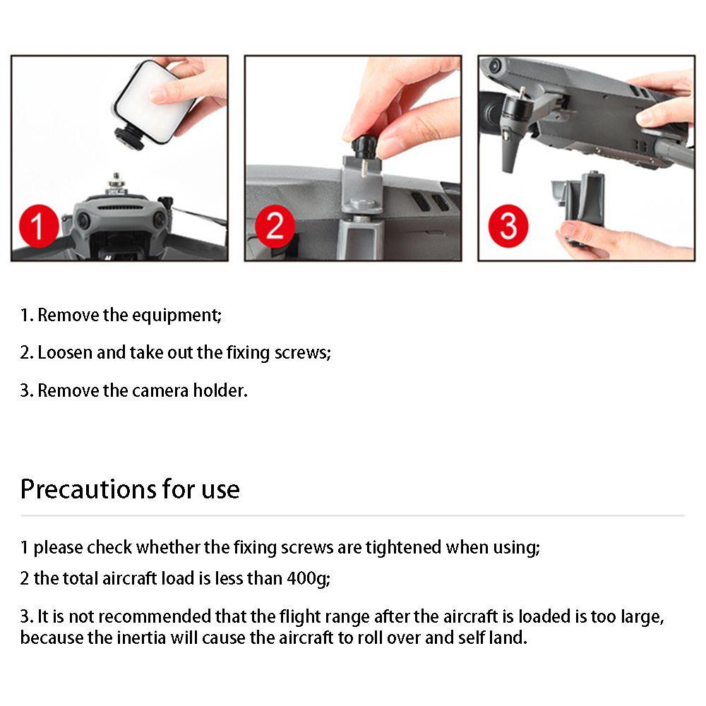 Preva Untuk DJI Mavic 3transfer Braket Ekstensi Kamera Action Panorama Portabel Untuk Gopro