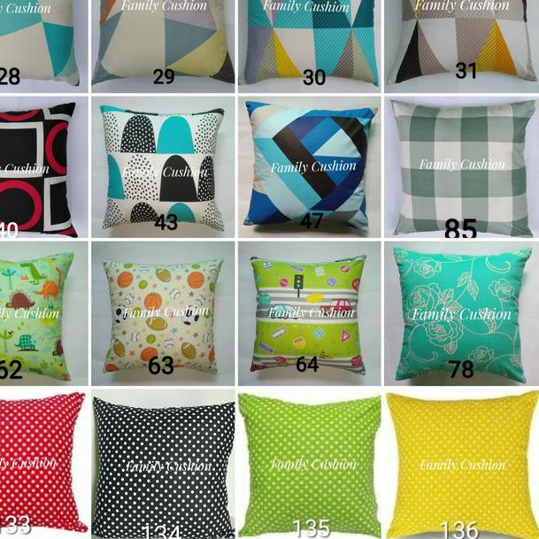 sarung bantal sofa /kursi /cushion 40x40