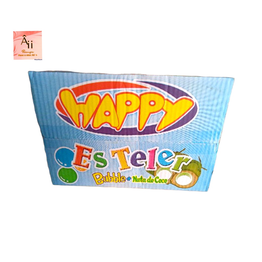 

1karton happy es teler 170ml isi 24pcs bubble nata decoco