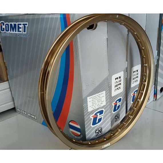 Velg Comet W shape Brown ukuran 140 dan 160 ring 17