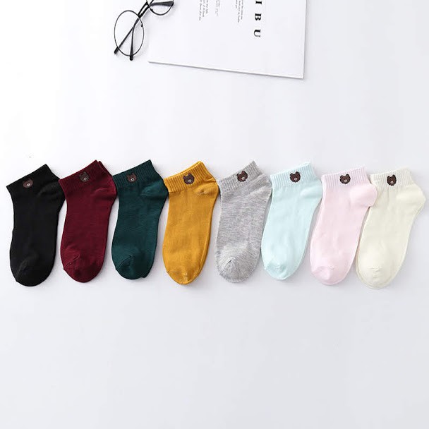 006 KAOS KAKI ANKLE KAUS KAKI IMPORT MURAH KAOS KAKI SEMATA KAKI / MOTIF LINE LUCU-7