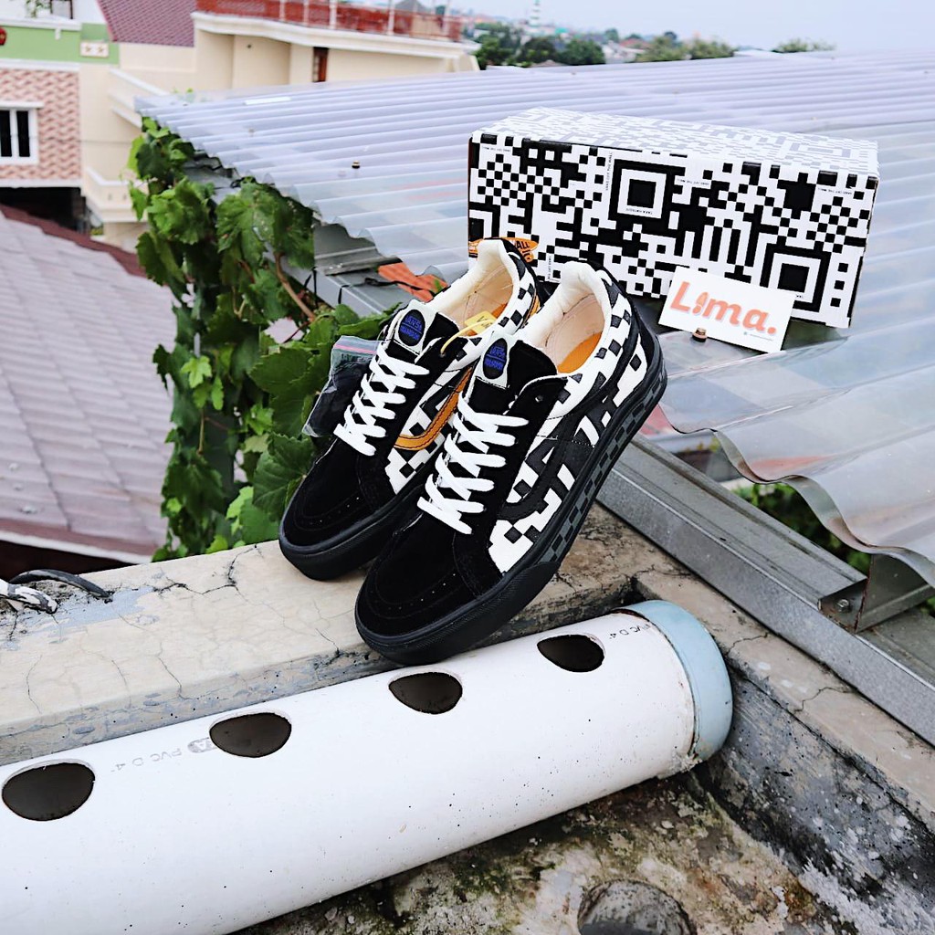 ( BISA COD ) SEPATU SK8 LOW REISSUE X TAKA HAYASHI SUEDE CANVAS BLACK