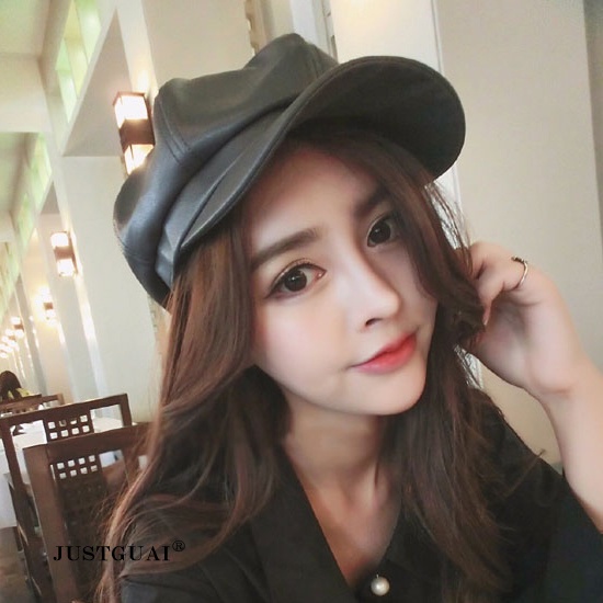 Pu Beret Trendy Korean Casual Retro