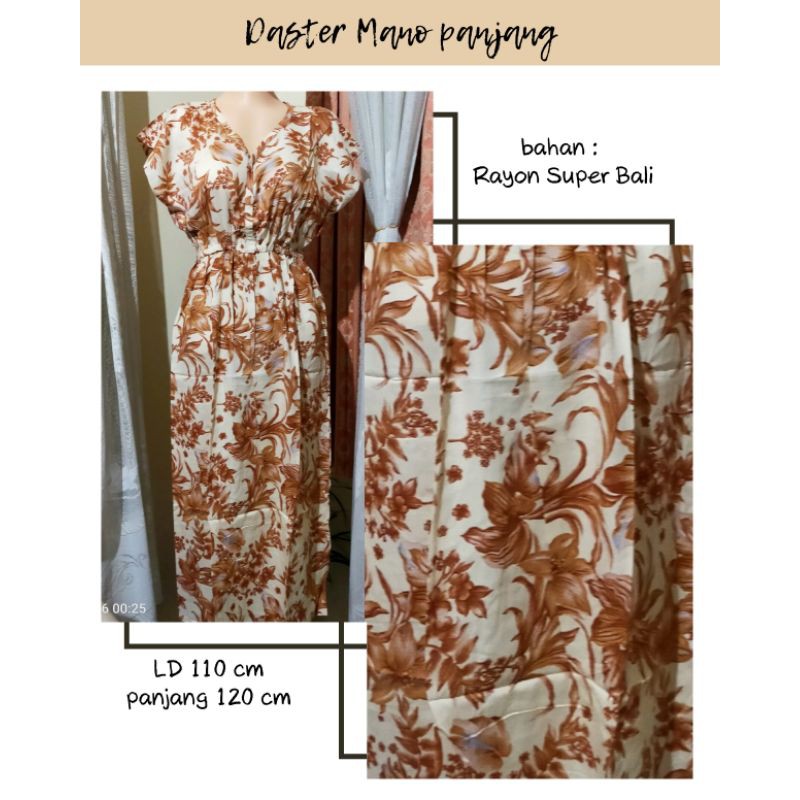 Daster Manohara Bali / Dress Bali 3/4 / dress manohara