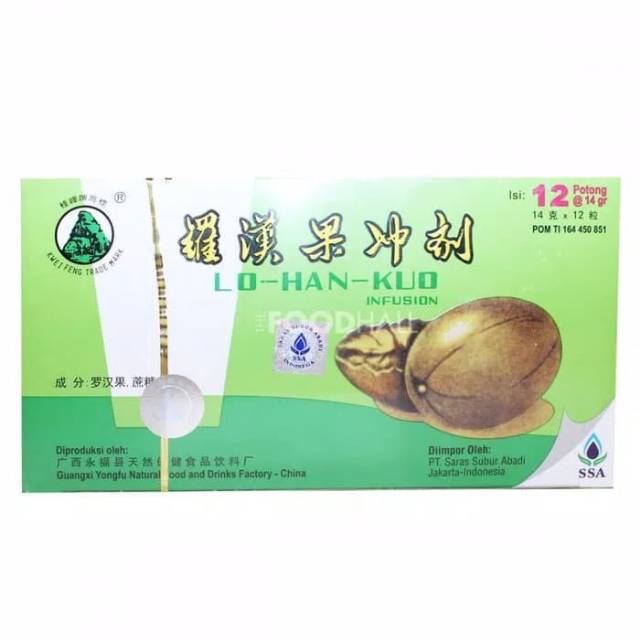 

Lo Han Kuo Infusion obat herbal panas dalam isi 12 pc