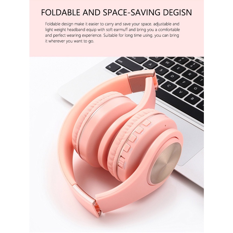BRY11 / / Headset Bluetooth Bando P39/ B39 Macaron Headphone Tws Nirkabel, Headset Lipat Macaron LED Peredam Bising HIFI Stereo