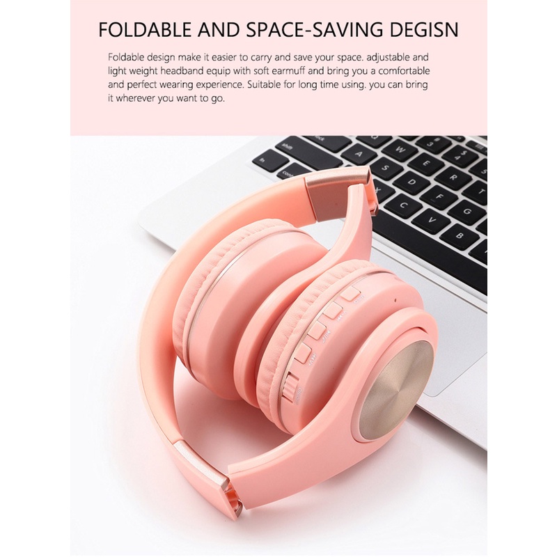 BRY11 / / Headset Bluetooth Bando B39 Macaron Headphone Tws Nirkabel, Headset Lipat Macaron LED Peredam Bising HIFI Stereo