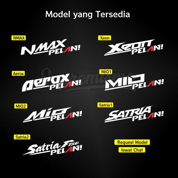 Stiker NMAX Pelan / Sticker Motor Pelan Aerox NMAX Xeon Mio Satria FU Costum / Stiker Costum Pelan / Sticker Chrome Aerox NMAX Xeon Mio Satria FU Pelan Glossy Waterproof / Sticker Hologram Aerox NMAX Xeon Mio Satria FU Pelan