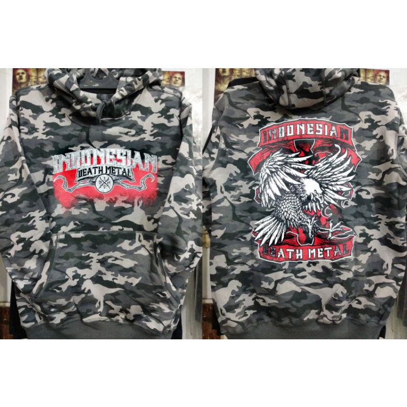 Hoodie army switer musik metal IDDM INDONESIAN DEATHMETAL SLAMMING BRUTAL DEATHMETAL SLAMING DEATH m