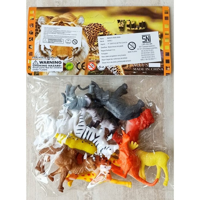 Mainan Anak  Figure Set Animal Binatang YS2-012-Belajar Mengenal Animal Hewan Edukasi Usia 3 4 5 6 7 Tahun