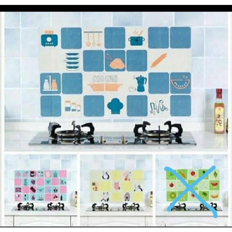 wallsticker dapur anti minyak