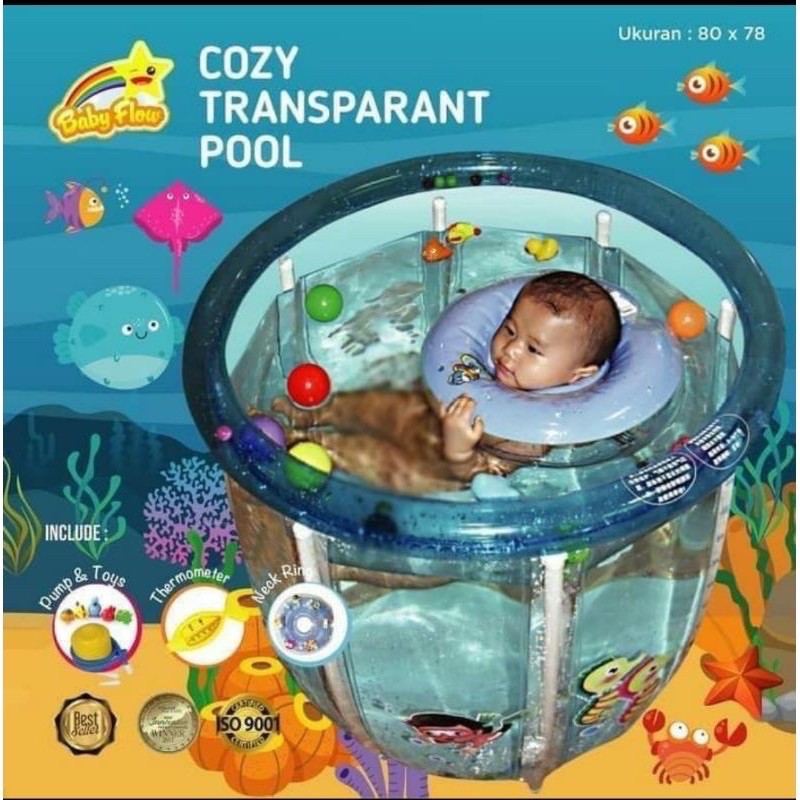 Baby Flow Cozy Transparant Pool - Baby Spa (preloved)