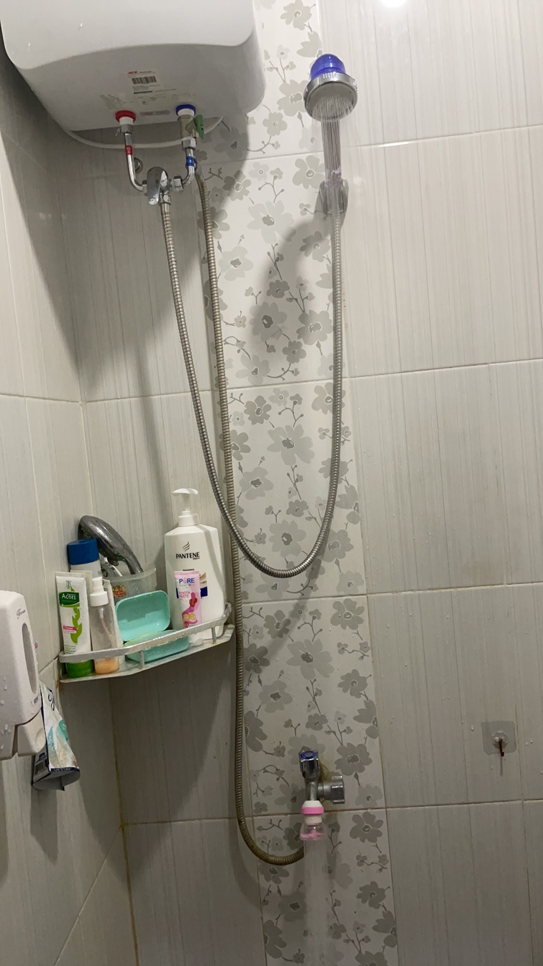 {terlaris} Kepala Shower Head Ion Spa Ionizer Healthy Crystal 3 Mode Bonus Selang + Holder