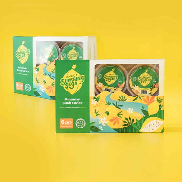 Manisan Buah Carica Sumbing Segar Box Isi 6 Cups 120 gr