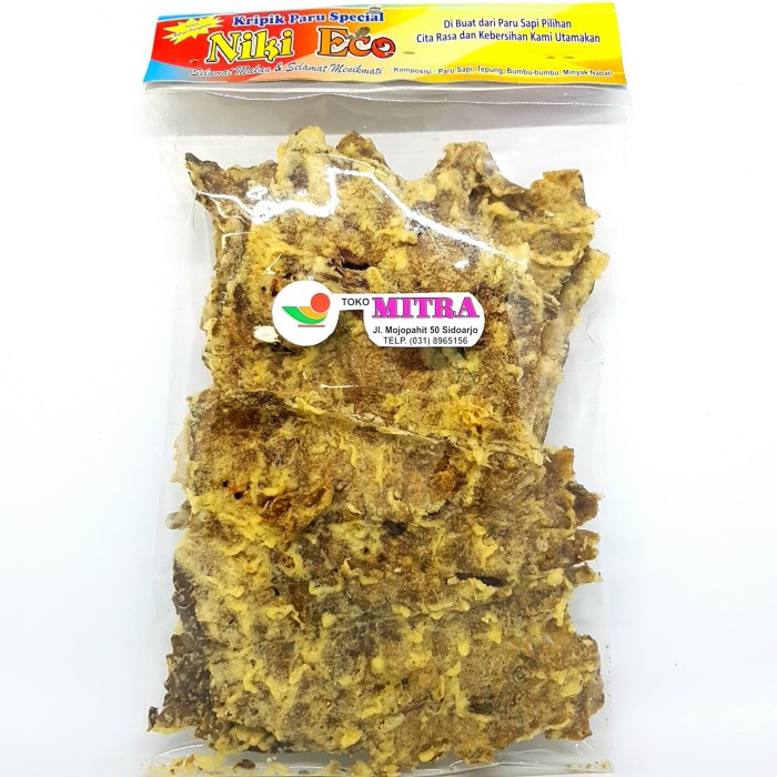 

NIKI ECO KRIPIK PARU SPESIAL 200gr | BEEF LUNGS CHIPS MURAH CRISPY KERIPIK ASLI MURAH