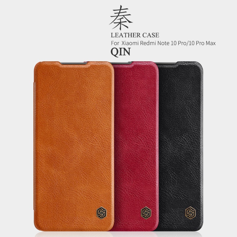 Flip Cover XIAOMI Redmi Note 10 Pro Max Nillkin Qin Leather Hard Case