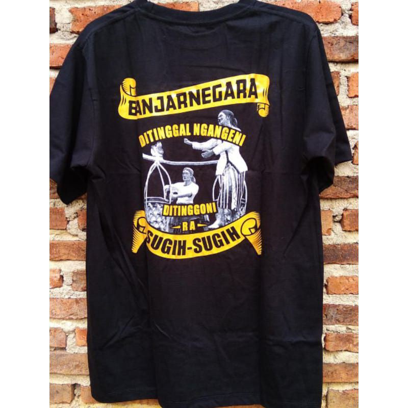 (COD) kaos distro  BANJARNEGARA NGANGENI (ditinggoni ora sugih sugih)