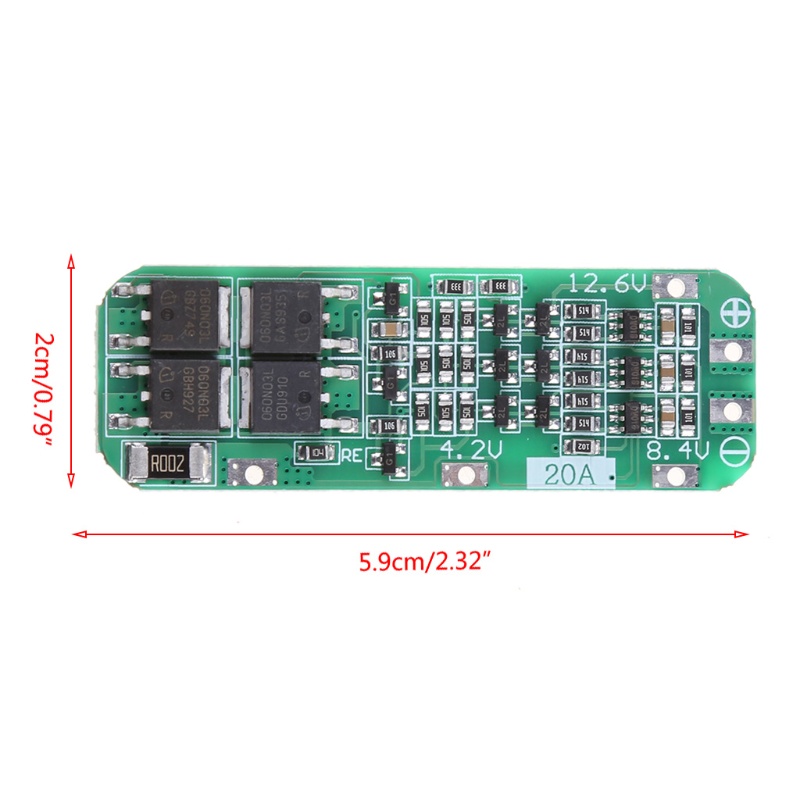 Vivi 3s 20a Papan Pcb Bms Pelindung Charger Baterai Lithium Li-Ion 18650 12.6vmodule