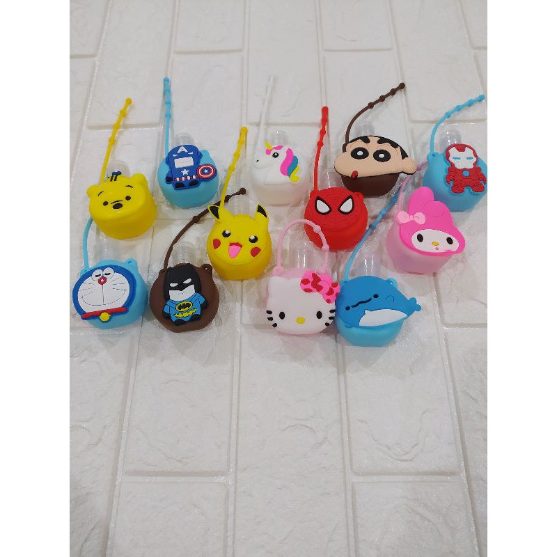 Botol Hand Sanitizer Karakter Anak2 lucu ( Bisa digantung)