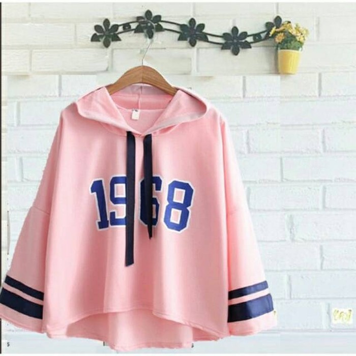 TBI - Oversize Hoodie Strip Baseball Sweater K-Pop 1968 Korean Style