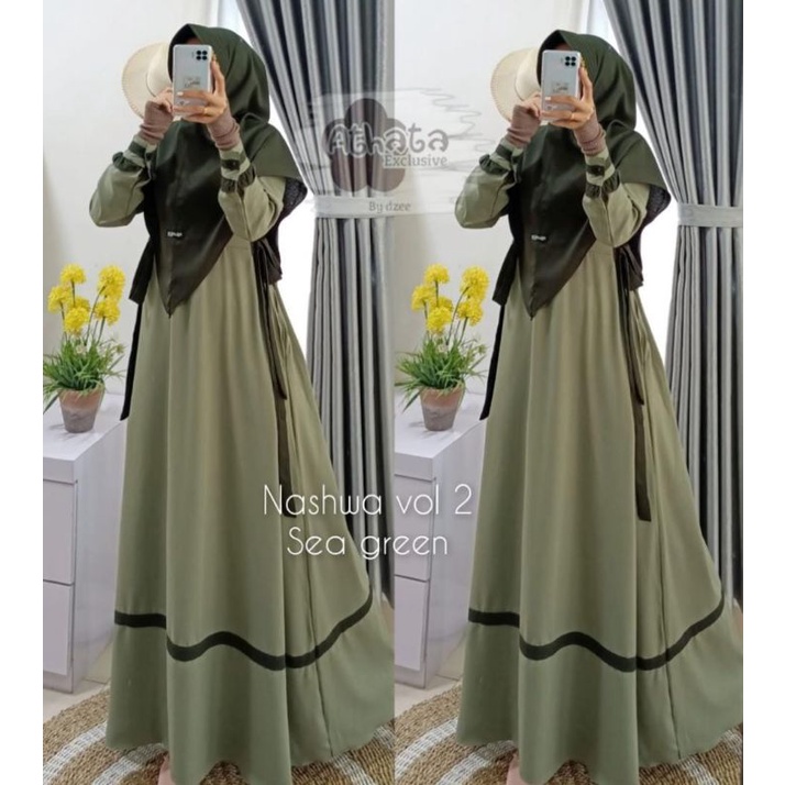 NASHWA SET SYARI / NASHWA GAMIS SET SYARI / GAMIS ATHATA