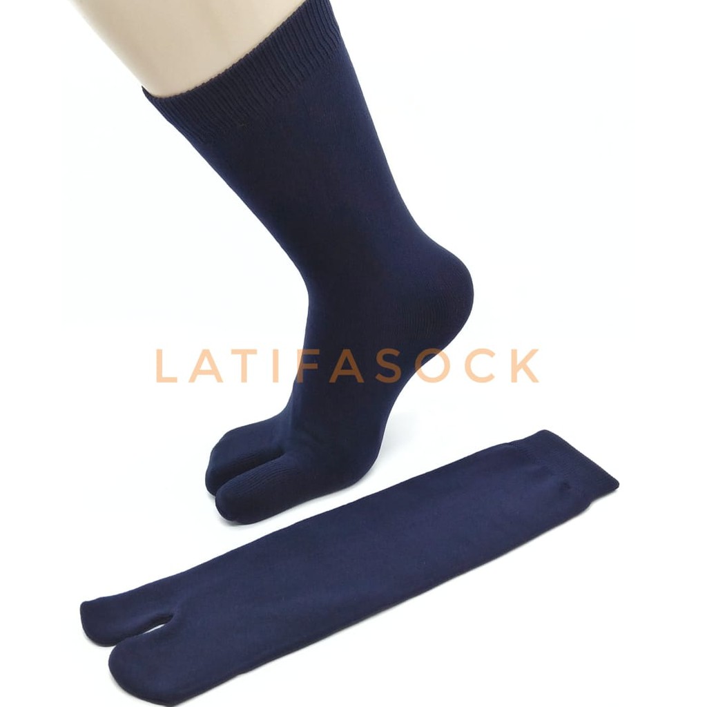 Kaos Kaki Muslimah Jempol Polos Nilon Panjang 33 cm [ non telapak hitam ]