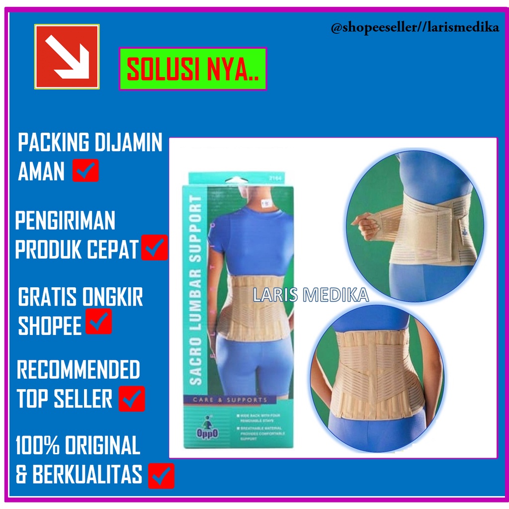 KORSET KESEHATAN PINGGANG OPPO SACRO LUMBAR 2164 ORIGINAL / SACRO LUMBAL KORSET KESEHATAN PUNGGUNG