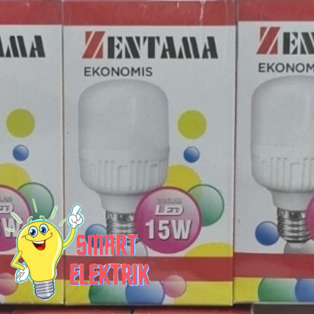 Lampu Bohlam MURAH LED Kapsul ZENTAMA Daya 15Watt