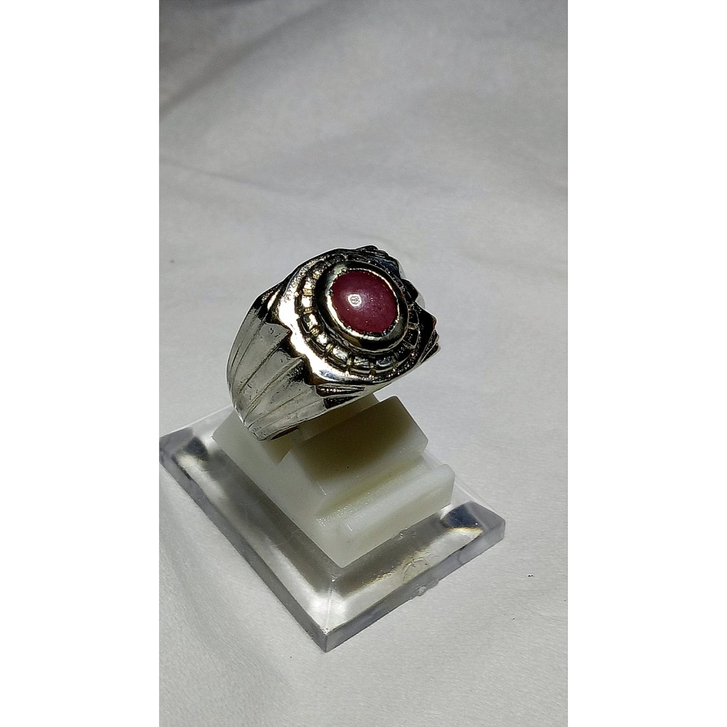 Natural Ruby Corundum Ring Cincin Ikat Emban Perak Silver Batu Mulia Permata Akik Harga Grosir Shopee Indonesia