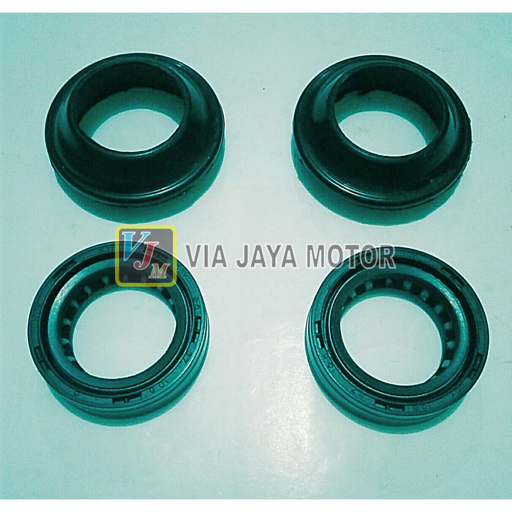 VJM SEAL SIL AS SHOCK DEPAN + TUTUP ABU BEAT SPACY SCOOPY VARIO TYPE KARBU FI DAN ESP SAMA CKD ORI