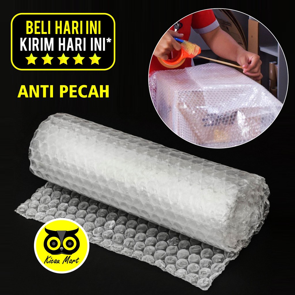 EXTRA PLASTIK BUBBLE WRAP PACKING TAMBAHAN PEMBUNGKUS ANTI PECAH BUBWRP