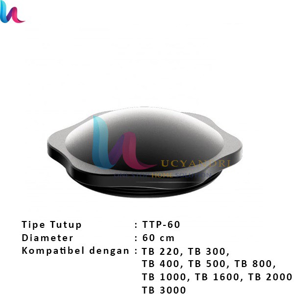 Tutup Tangki Air Penguin Plastik TTP-60 Penutup Tandon Toren TB