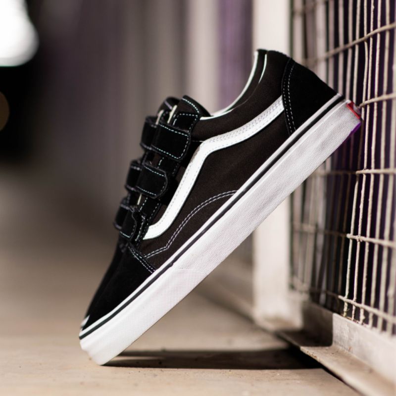 Vans Oldskool Velcro Clasic Black White