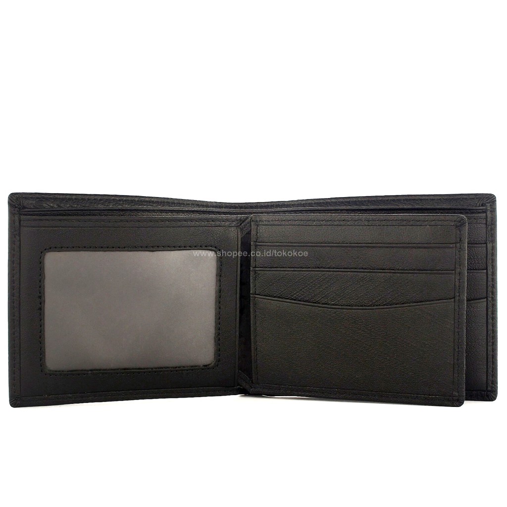 TOKOKOE - Dompet Pria model Tidur bahan Kulit Premium Dompet Lipat - BAL 186-12 Black