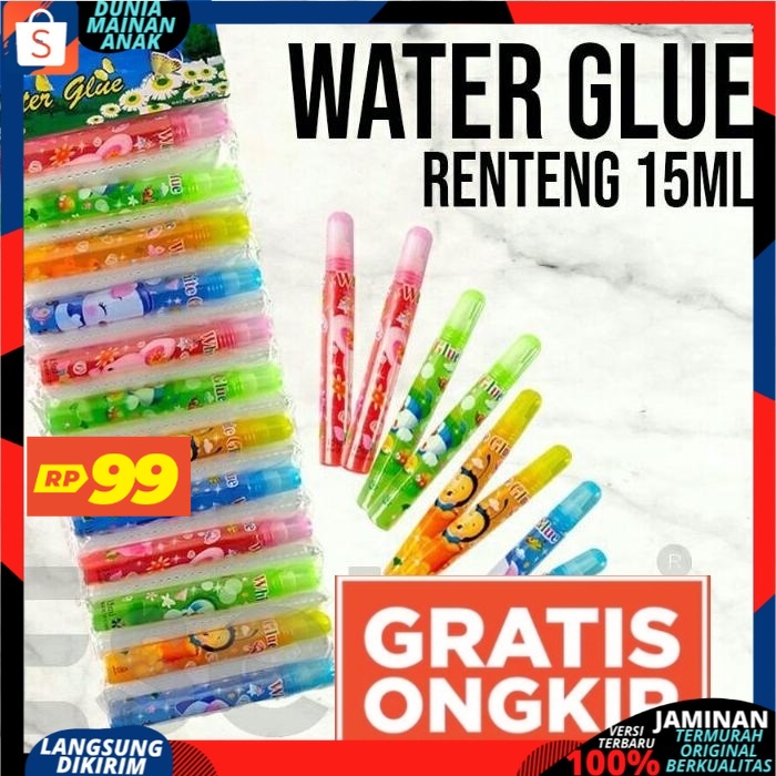 ( PROMO 99 ) lem Kertas glue renteng cair 15 ml lem kertas water glue  perekat