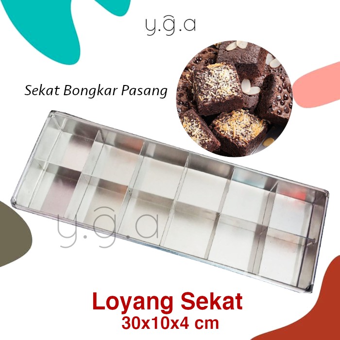 

Loyang Sekat Brownies Isi 12