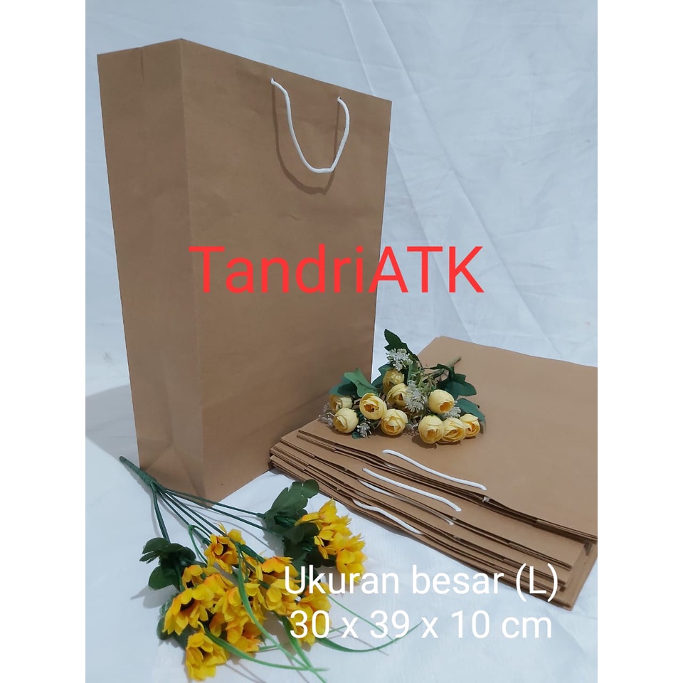 

1 Lusin/ 12 Pcs Paper Bag BahanTebal / Goodie Bag/Hand Bag Kertas / Tas Serbaguna Polos (Besar)