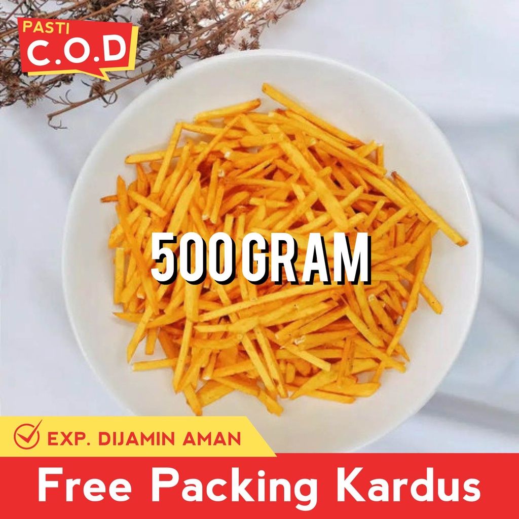 

MAKANAN RINGAN STIK TALAS ASIN 500 GRAM SNACK KILOAN JAJANAN CEMILAN CAMILAN JADUL