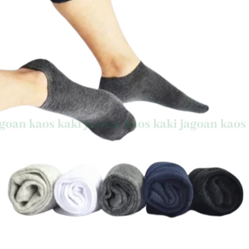 grosir !!!! ( 6 &amp; 12 pasang ) kaos kaki pendek mata kaki pria dan wanita