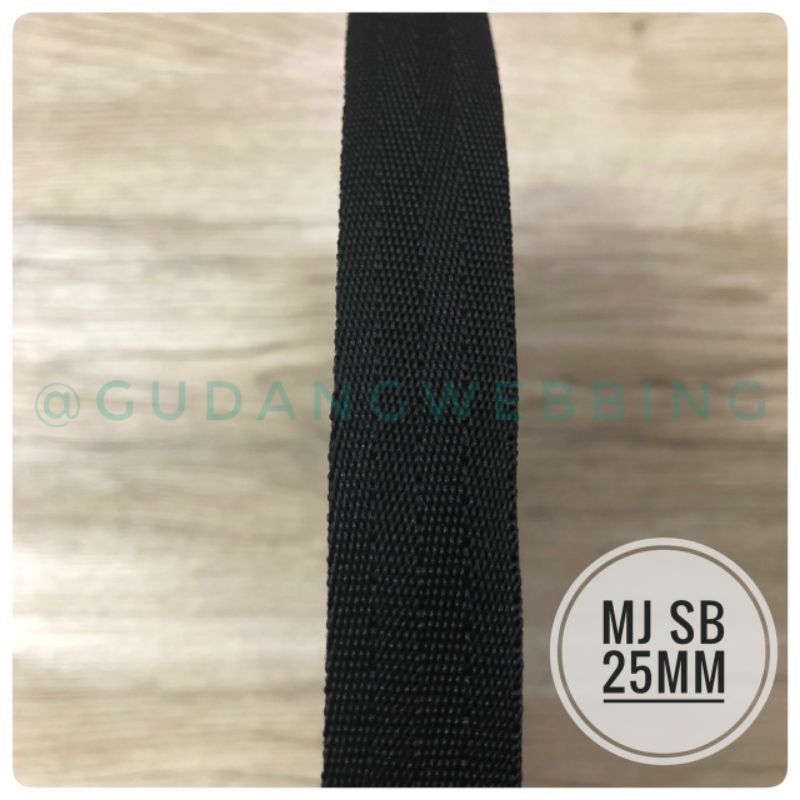 Tali Webbing 20mm / KTB / FW 002 Safetybelt 2cm hitam