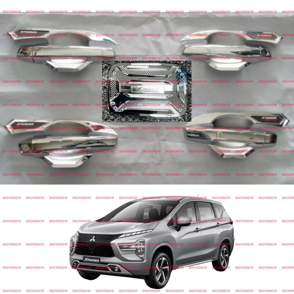 Paket Outer Handle Tank Cover Xpander 2017 2021 2022 Hitam Chrome Carbon