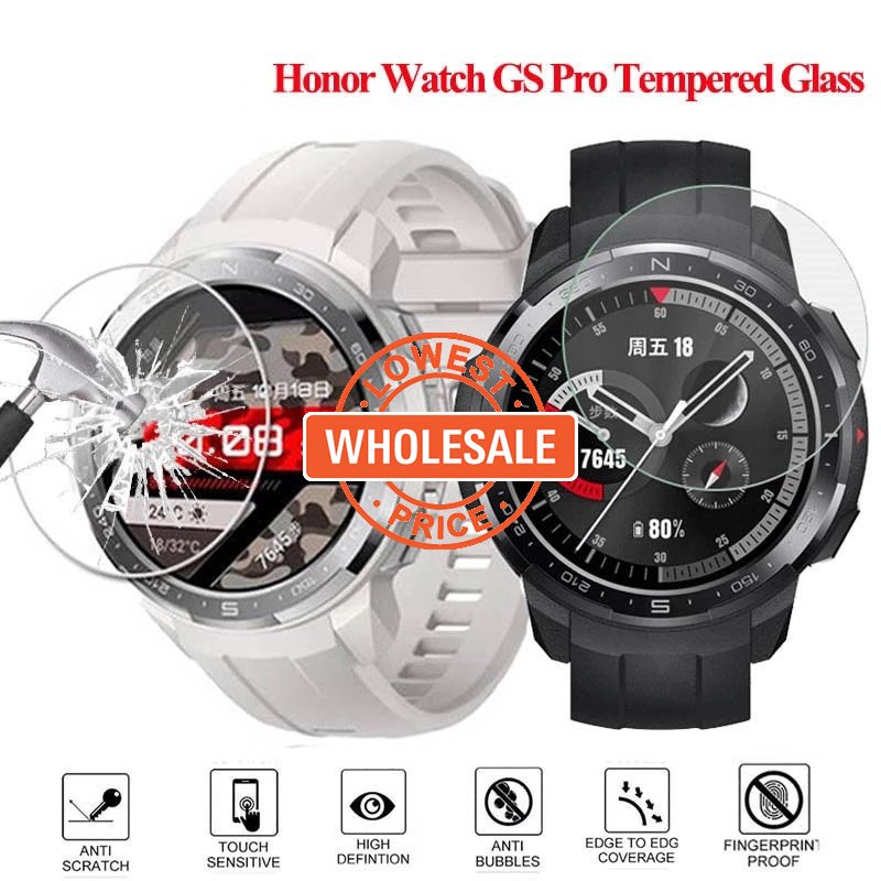 Pelindung Layar Tempered Glass 9H 2.5D Anti Gores Untuk Huawei Honor Watch GS Pro