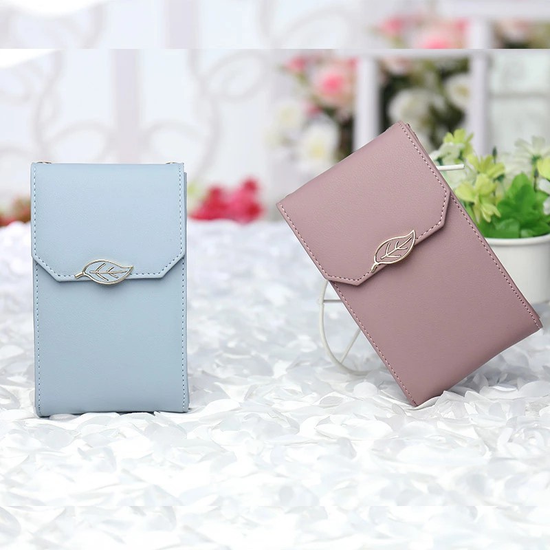 Charyatink - Dompet hp dan uang wanita terbaru kekinian Korea style bahan kulit sintetis premium bisa di jadikan selempang