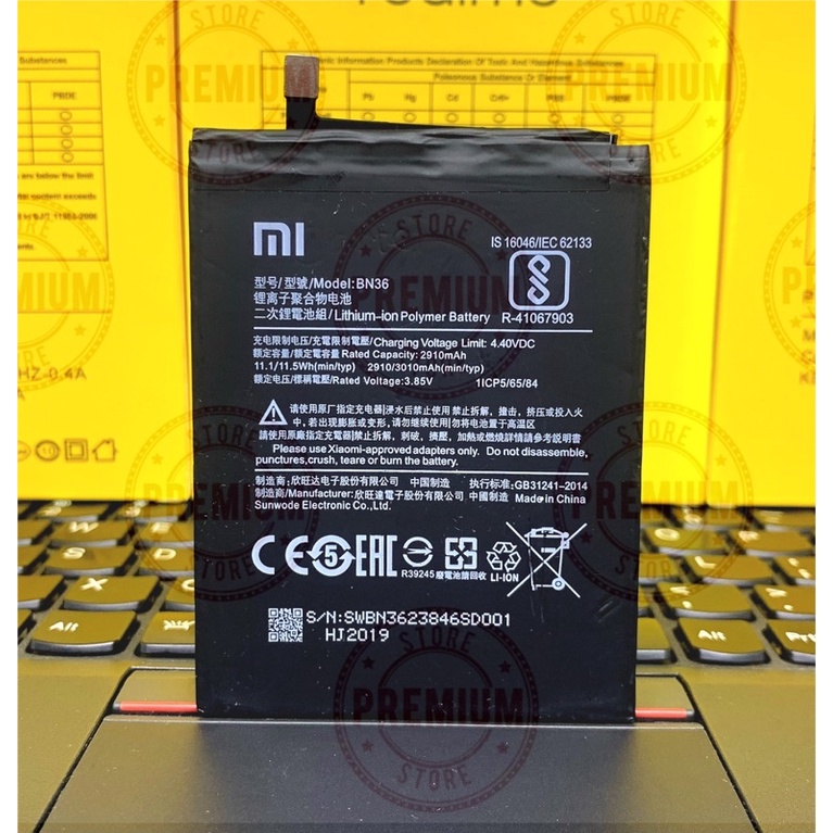 Baterai Batre Xiaomi Redmi Mi 6X/ MiA2 BN36 Baterai Xiaomi Bn36